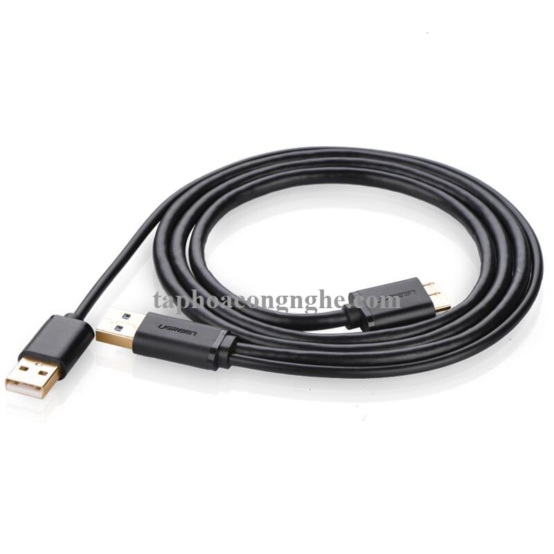 Ugreen 10898 0.5M màu Đen Cáp USB 3.0 sang MICRO USB 3.0 cho ổ cứng hỗ trợ nguồn US140 30010898